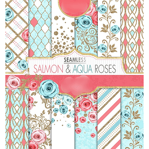 Kit Digital Rosa Salmão 