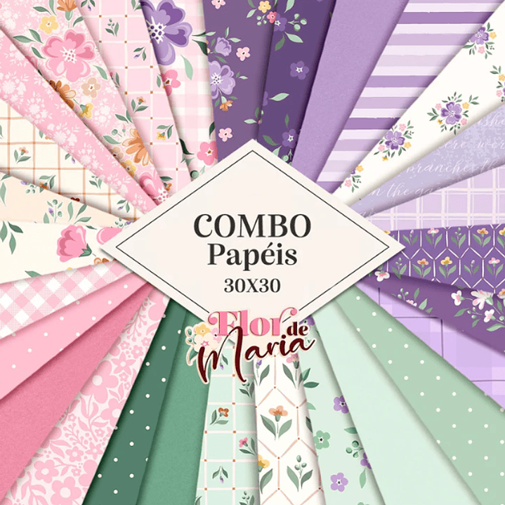 Kit Digital Dia da Mulher Combo Papéis  1