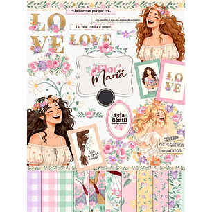 Kit Digital Dia da Mulher - Flor de Maria