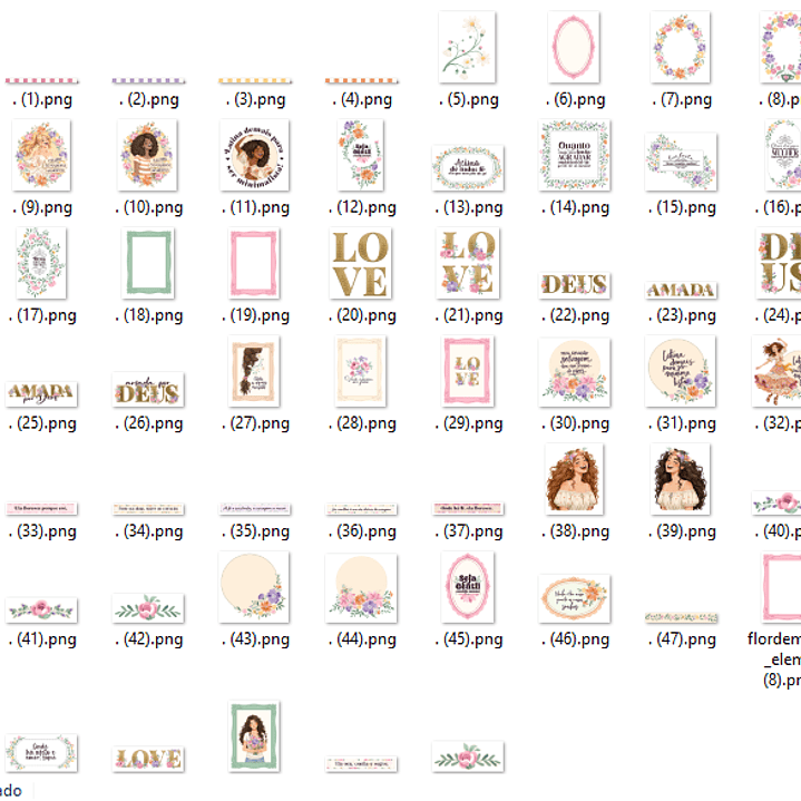 Kit Digital Dia da Mulher - Flor de Maria 3