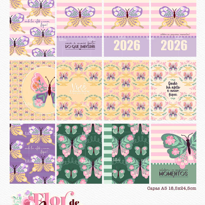 Arquivo Dia da Mulher Capas Borboletas - Flor de Maria  2