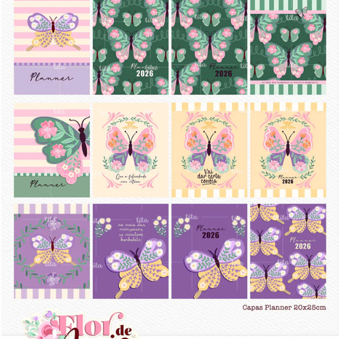 Arquivo Dia da Mulher Capas Borboletas - Flor de Maria  3
