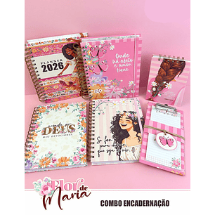 Arquivo Dia da Mulher - Flor de Maria - Combo Encadernação