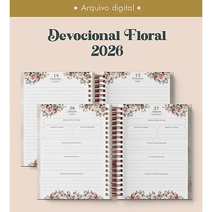 Arquivo Devocional Floral 2026 Wire-O 