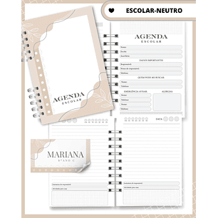 Arquivo Agenda Escolar Neutro Nude 