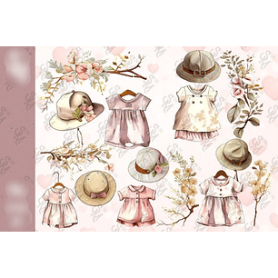 Kit Digital Roupinhas de Bêbê Girl