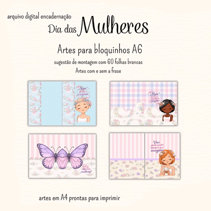 Arquivo Dia da Mulher Combo Encadernação 6