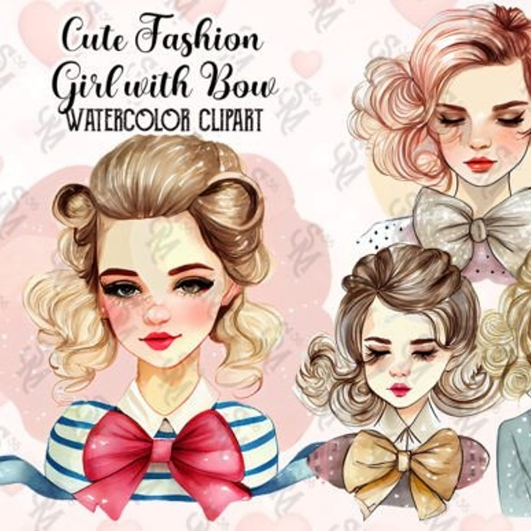 Kit Digital Linda Menina na Moda  1