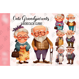 Kit Digital Lindo Casal de Idosos