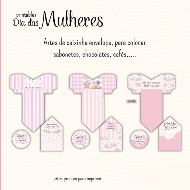 Kit Digital Dia da Mulher Printables   2