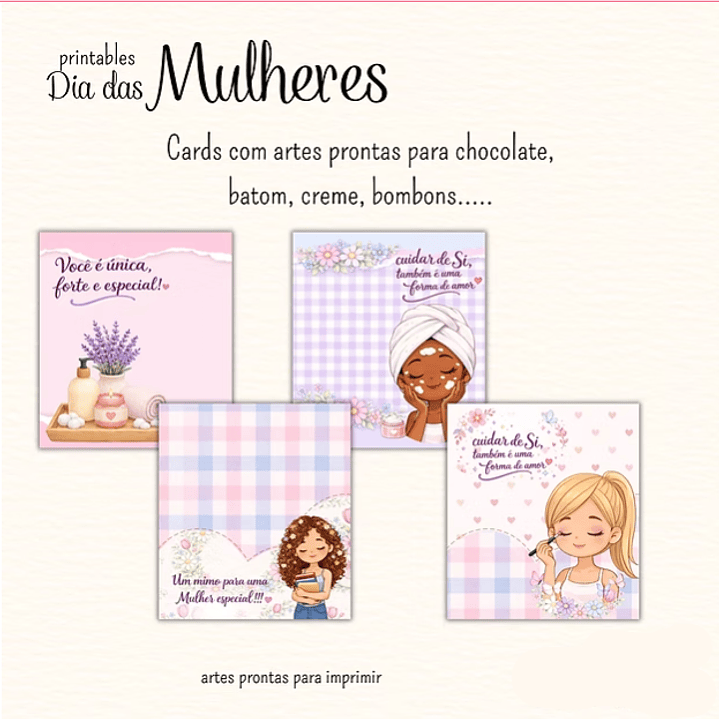 Kit Digital Dia da Mulher Printables   3
