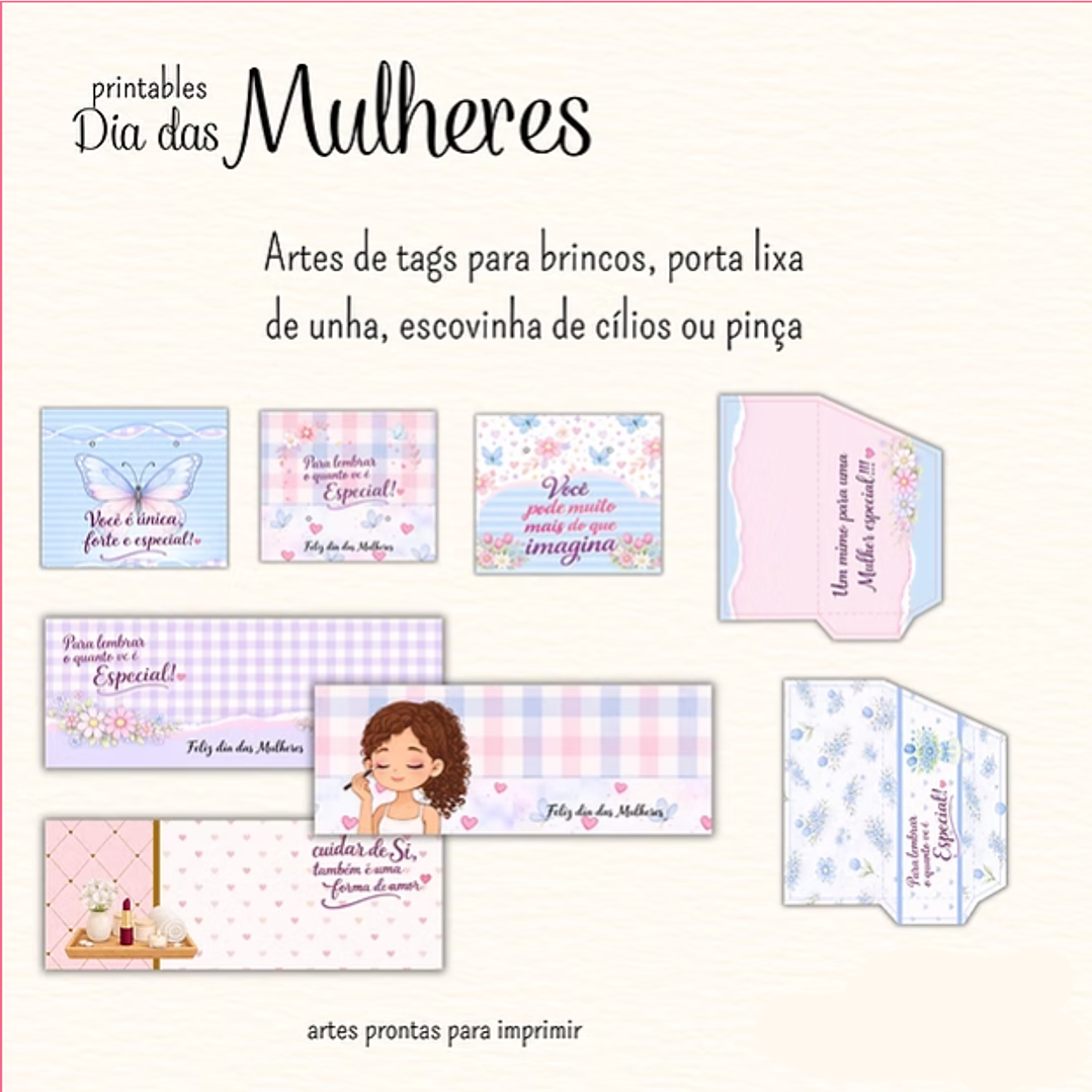 Kit Digital Dia da Mulher Printables   4