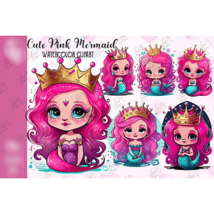 Kit Digital Princesa Sereia 