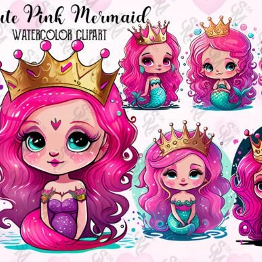 Kit Digital Princesa Sereia  1
