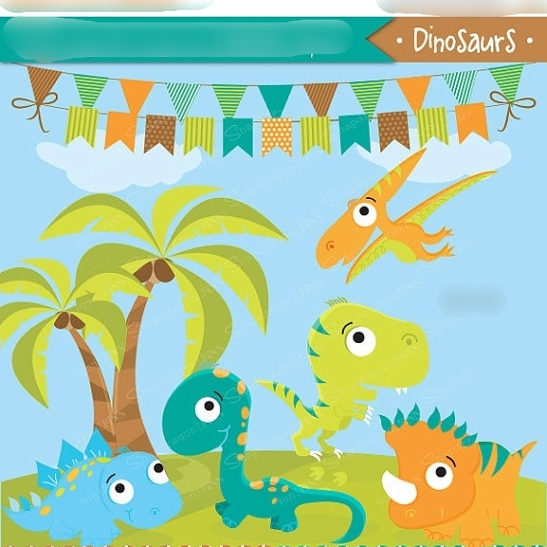 Kit Digital Dinossauros Baby 1