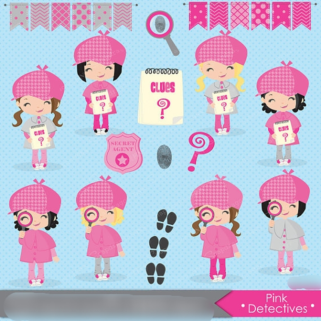 Kit Digital Meninas Detetive  1