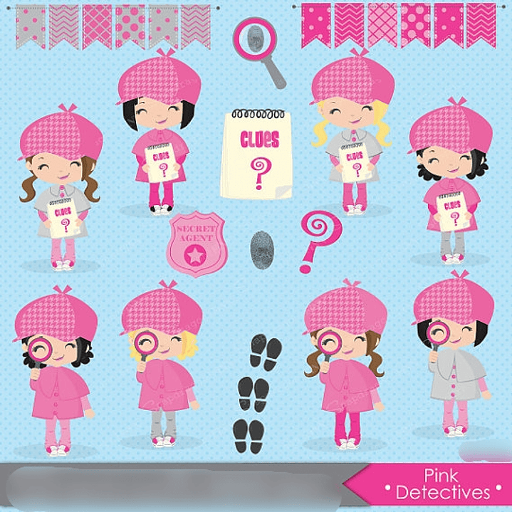 Kit Digital Meninas Detetive  1