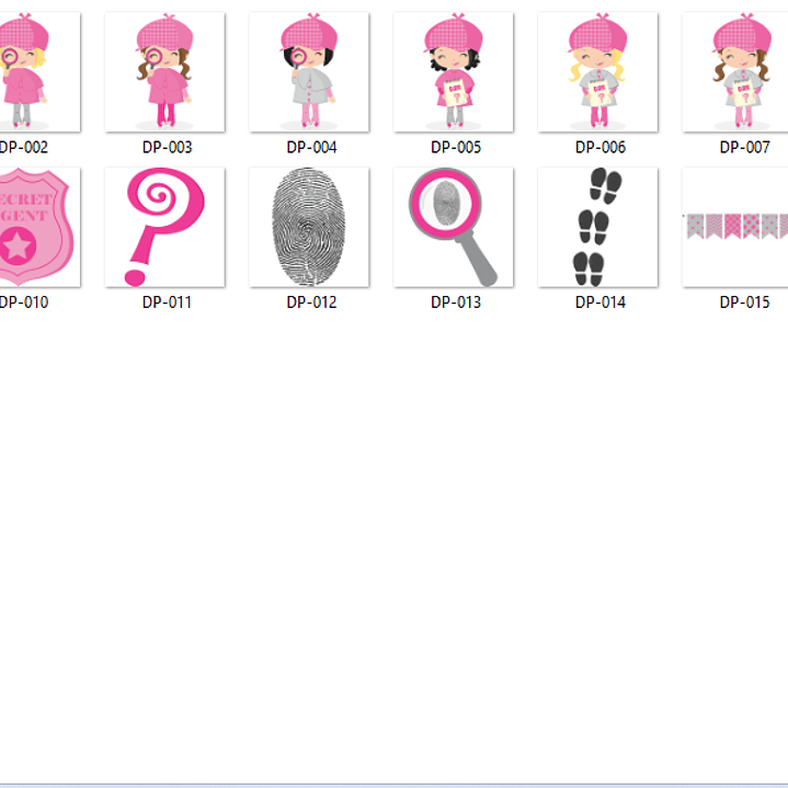 Kit Digital Meninas Detetive  2