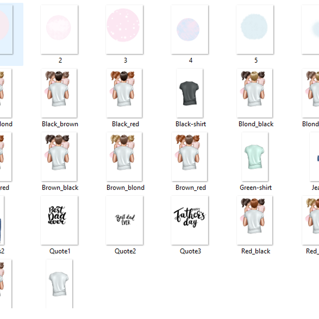 Kit Digital Melhor Pai Meninas  2