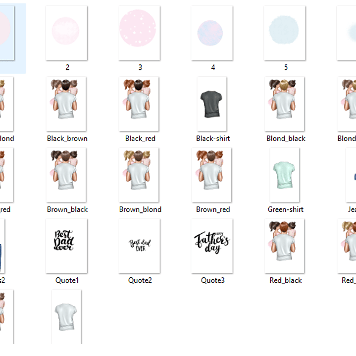 Kit Digital Melhor Pai Meninas  2