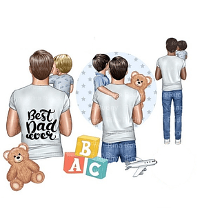 Kit Digital Melhor Pai Menino 