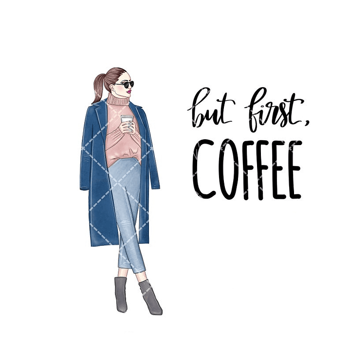 Kit Digital Menina Café 1