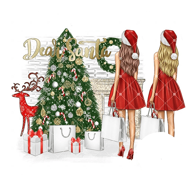 Kit Digital Meninas No Natal  1
