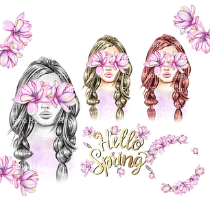 Kit Digital Meninas Floridas 