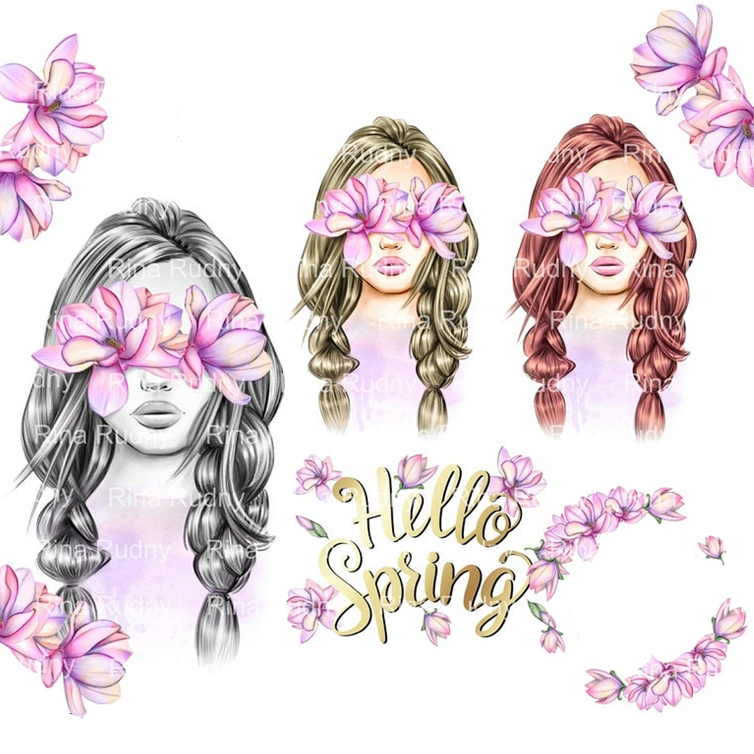 Kit Digital Meninas Floridas  1