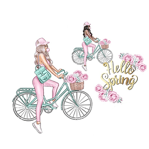 Kit Digital Meninas na Bicicleta 