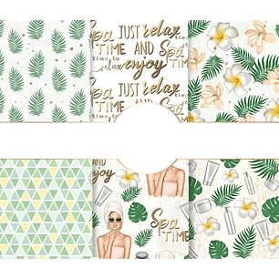 Kit Digital Papeis Relaxe Spa