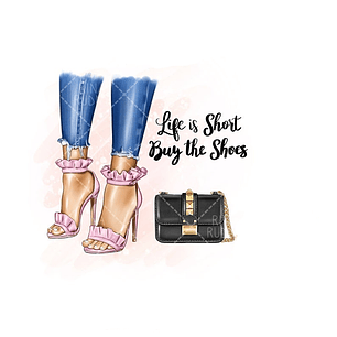 Kit Digital Sapatos Fashion