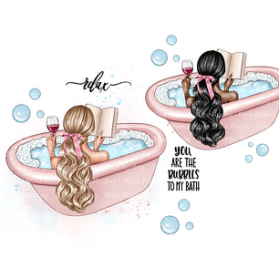 Kit Digital Meninas Banho Relaxante 