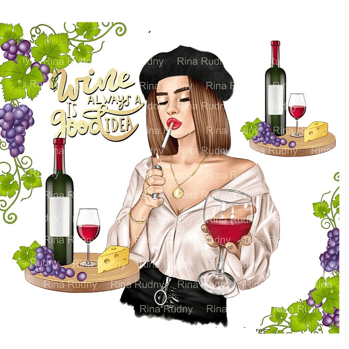 Kit Digital Menina do Vinho  1