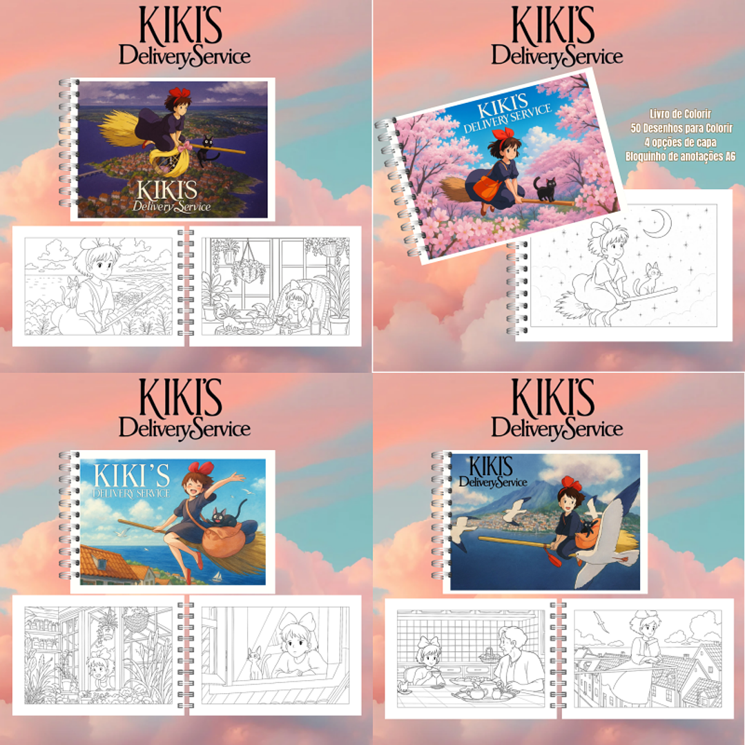 Arquivo Livro de Colorir Kikis Delivery Service  1