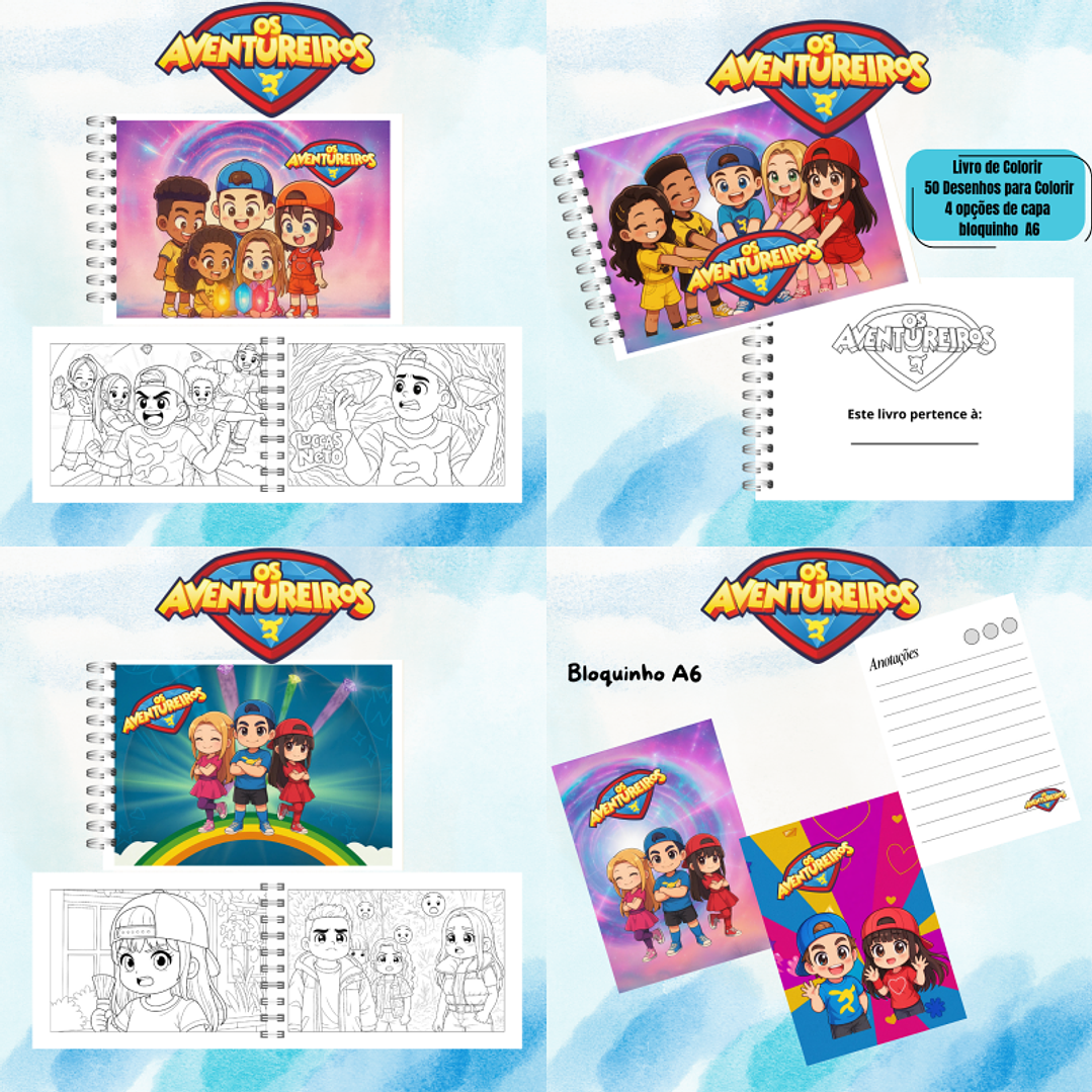 Arquivo Livro de Colorir Os Aventureiros  1