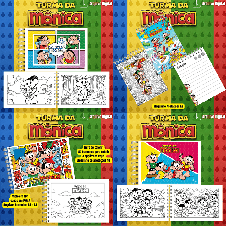 Arquivo Livro de Colorir Turma da Mônica  1