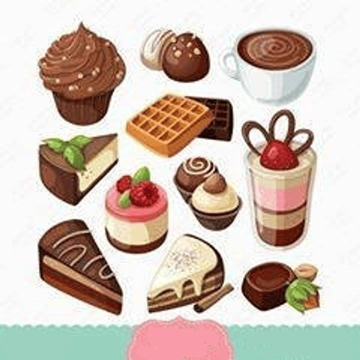 Kit Digital Doces de Chocolate  1