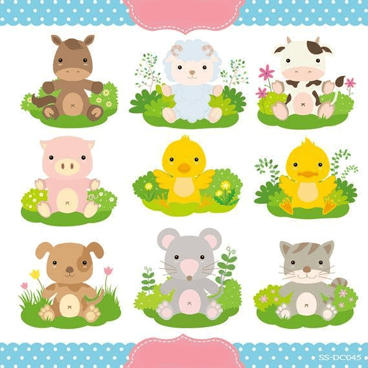 Kit Digital Animais Fofinhos  1