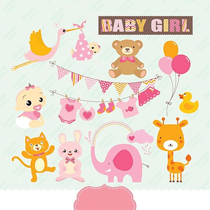 Kit Digital Baby Girl 