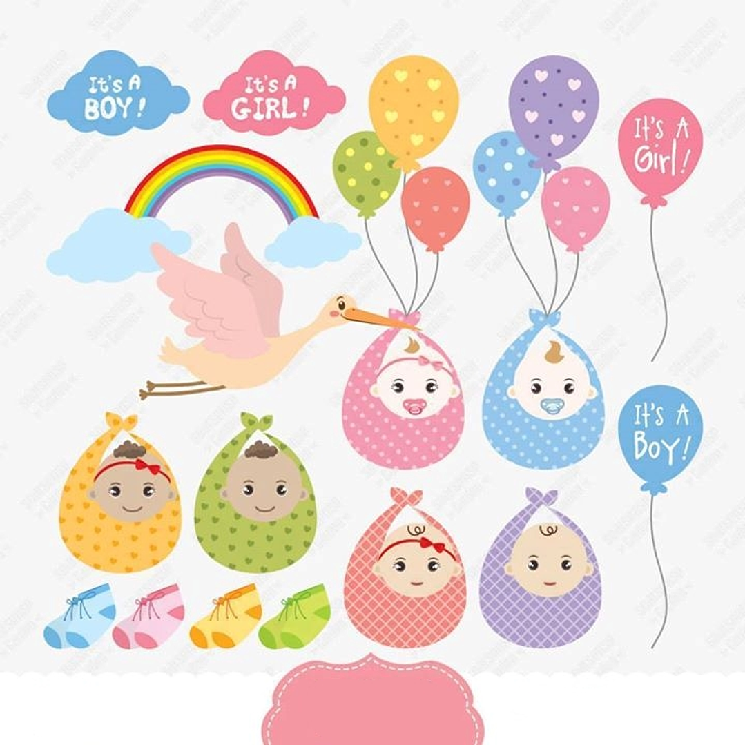 Kit Digital Chá de Baby   1