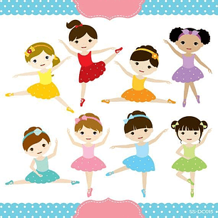 Kit Digital Pequenas Bailarinas 