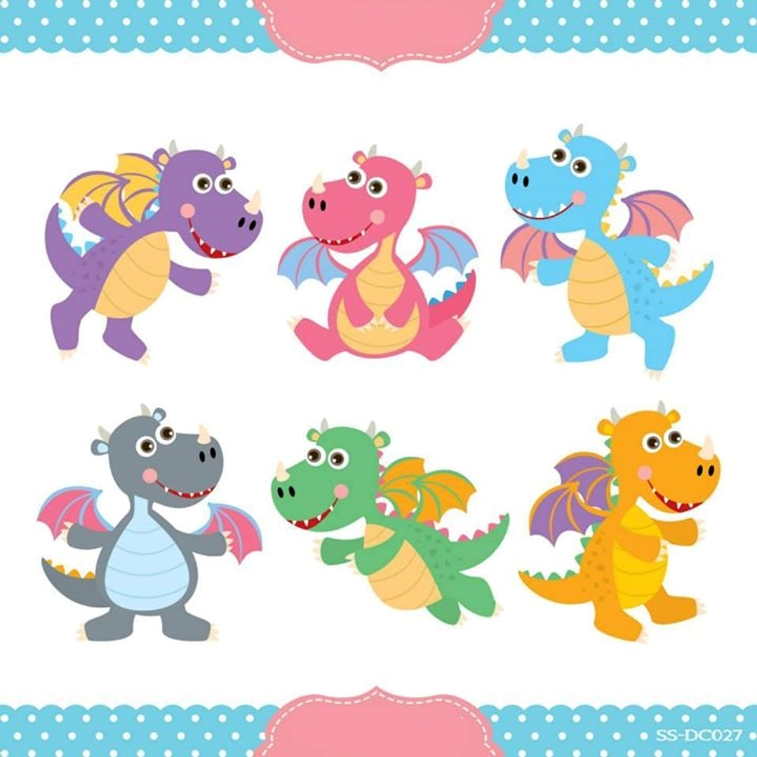 Kit Digital Pequenos Dragões 1