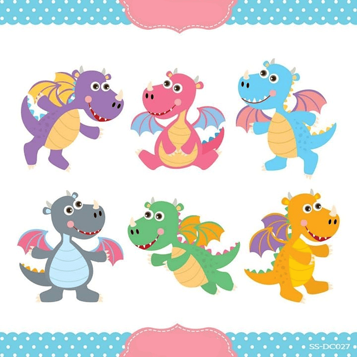 Kit Digital Pequenos Dragões 1