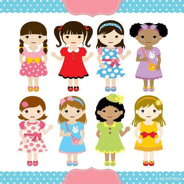 Kit Digital Pequenas Meninas  1