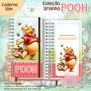 Arquivo Caderno Slim Coleção Ursinho Pooh 