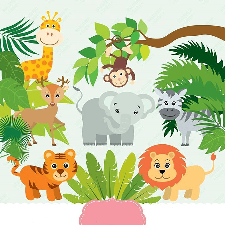 Kit Digital Animais da Selva  1