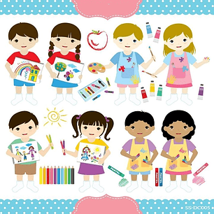 Kit Digital Meninos Na Pintura 