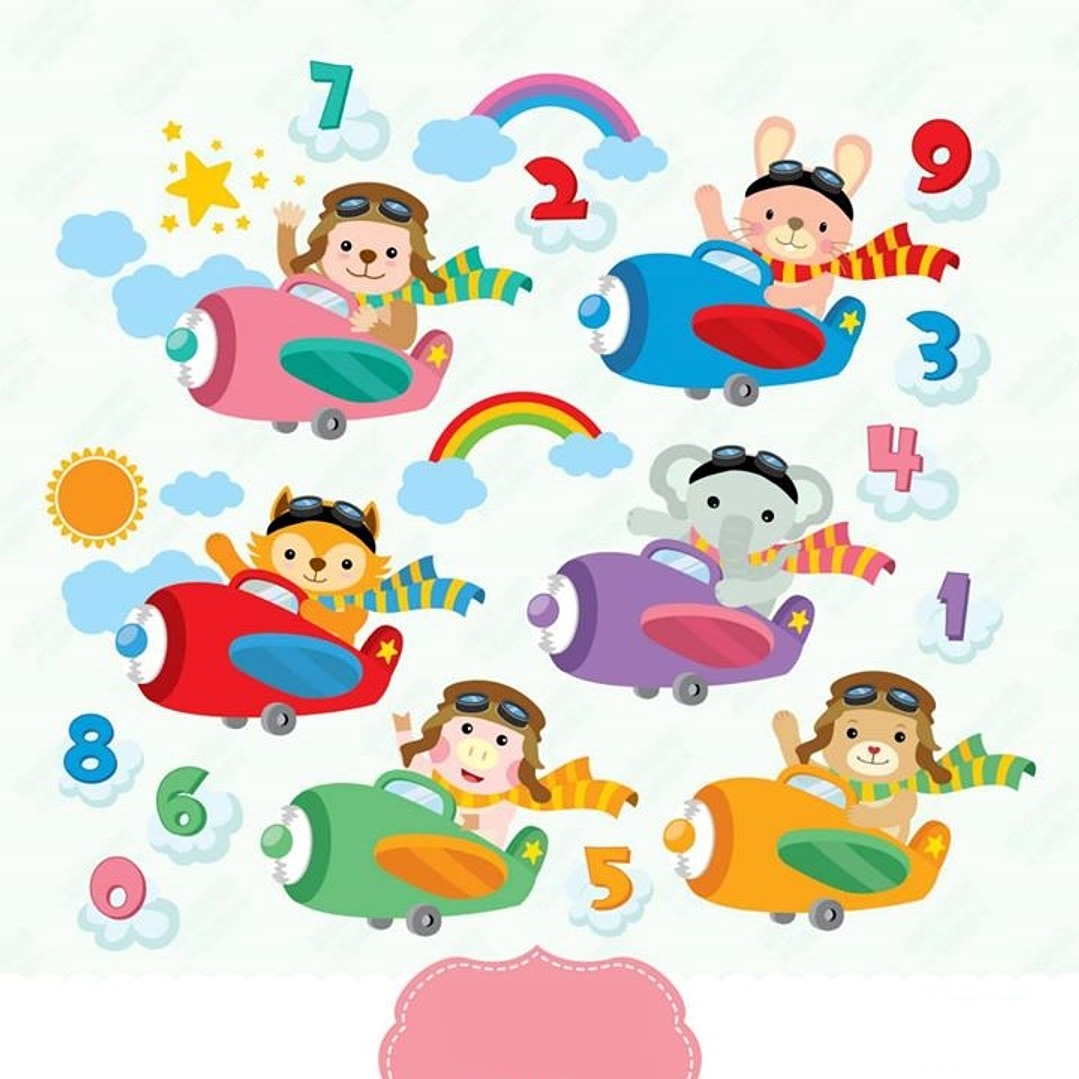 Kit Digital Animais Aviador 1