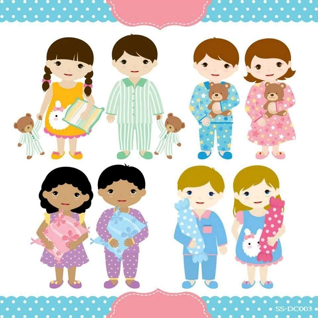 Kit Digital Festa Do Pijama Casal  1